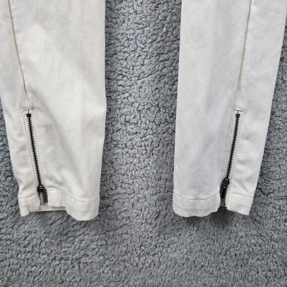 J. McLaughlin Women's White Ankle Side Zip Pants Size 6 - Picture 5 of 13